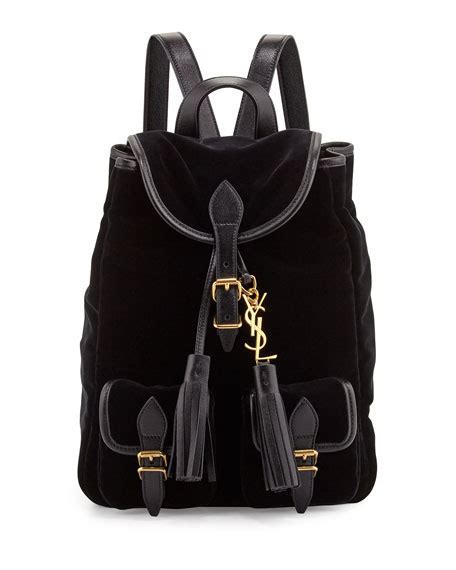 ysl velvet backpack